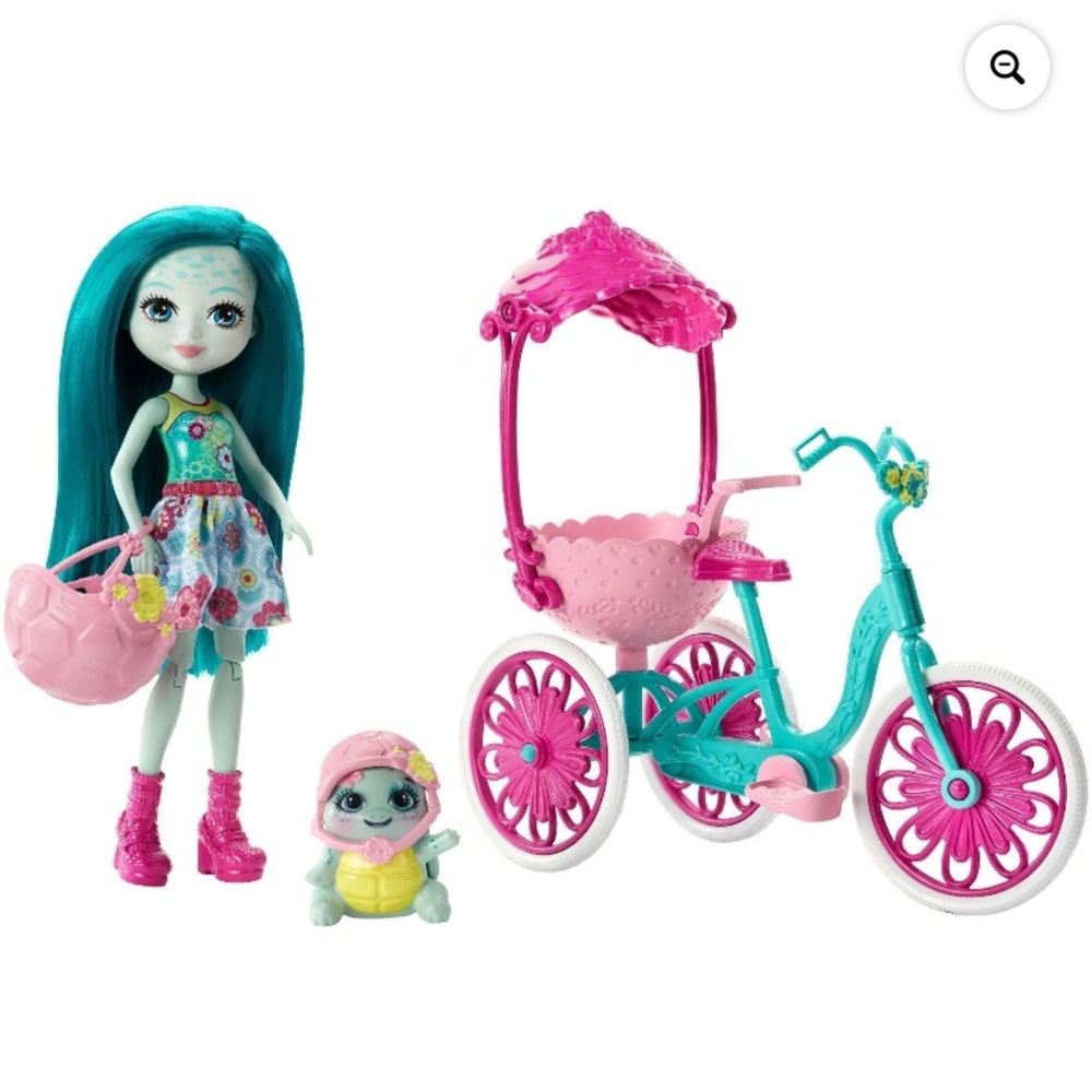 Enchantimals Taylee Turtle doll and her turtle friend play set New!